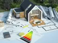 Projekt domu z nowoczesną termoizolacją budynku, plany, kalkulator i certyfikat energetyczny.