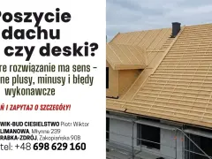 Dach w trakcie budowy: OSB czy deskowanie? Poznaj wady i zalety obu rozwiązań. WIK-BUD CIESIELSTWO.