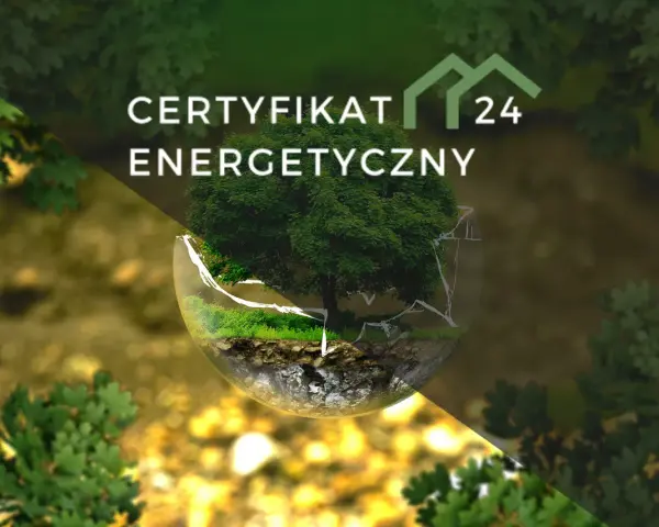Zielony certyfikat energetyczny przy sprzedaży mieszkania. Drzewo w szklanej kuli symbolizuje ekologiczne podejście.
